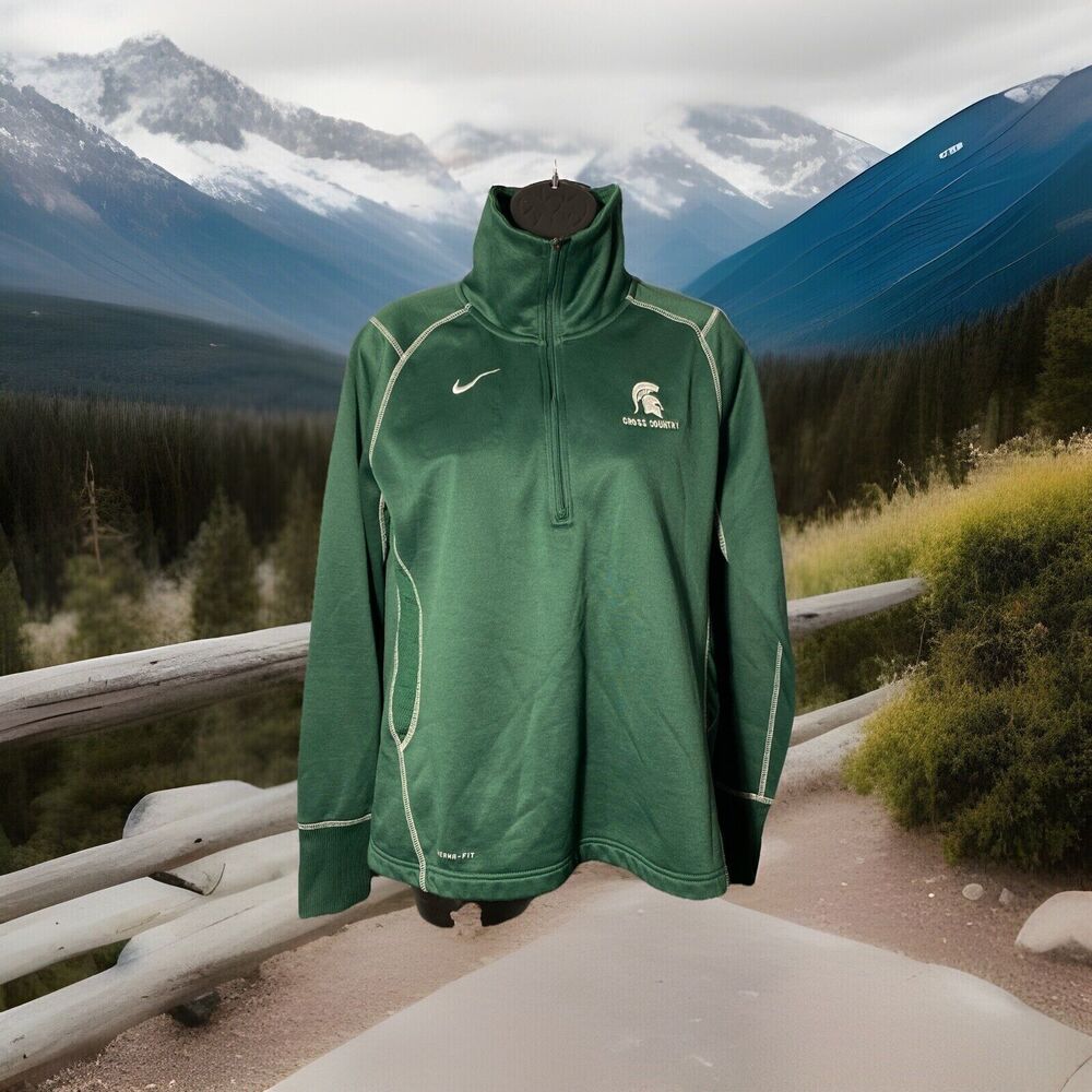 Nike Women's Thema‎ Fit Warm Up Jacket Size Medium MSU Spartans